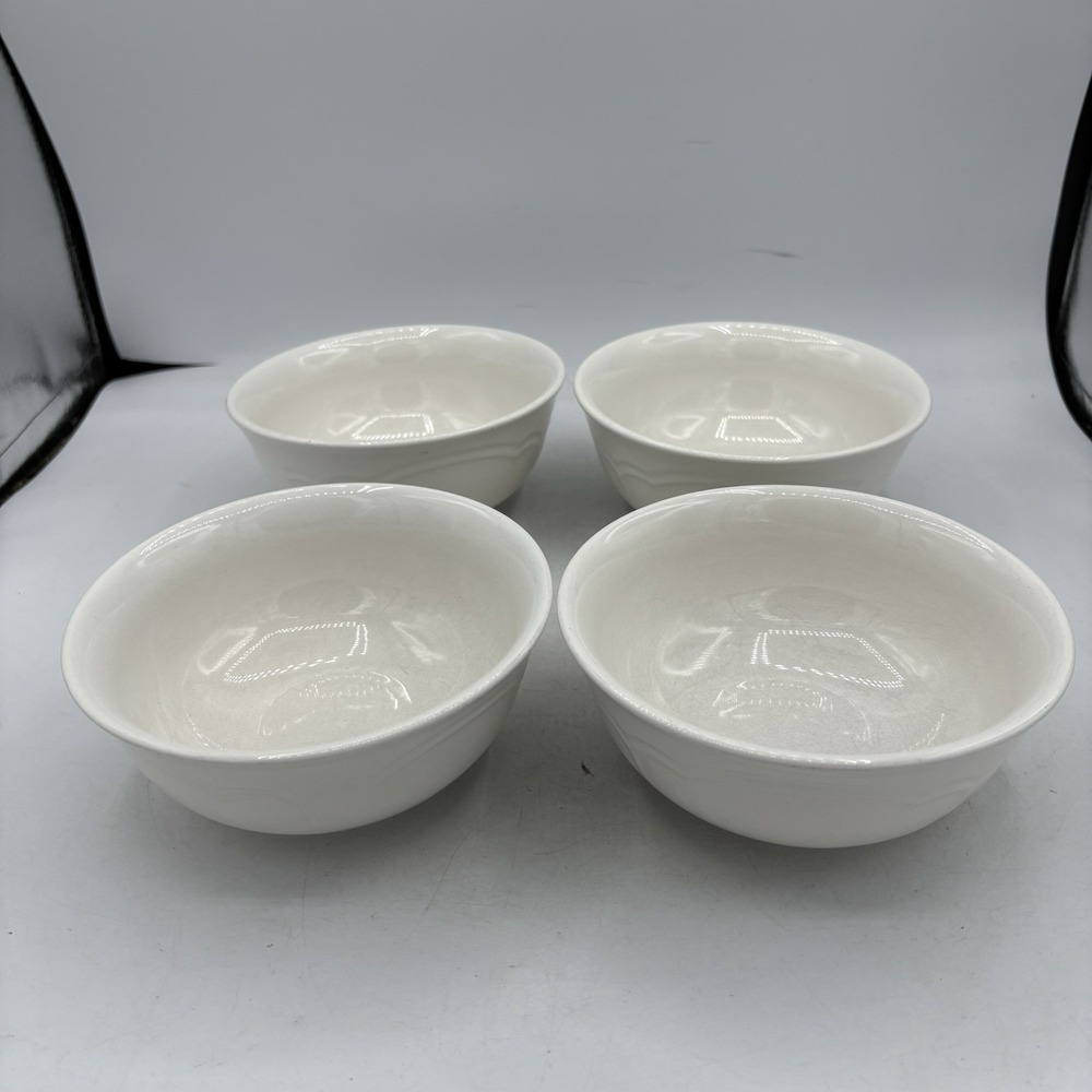 Vintage Pfaltzgraff Bowls Gazebo White 6" Soup Cereal Lot Set of 4